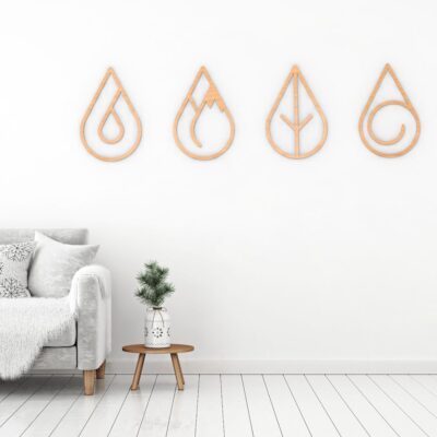 four elements wall art