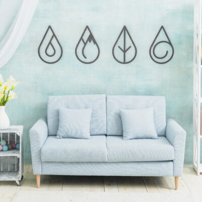 four elements wall art