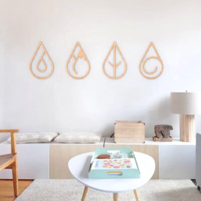 four elements wall art