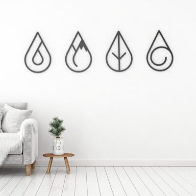 four elements wall art