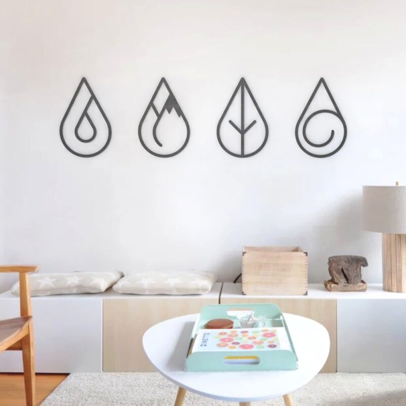 four elements wall art