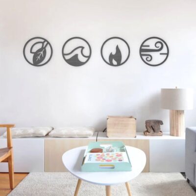 four elements wall art