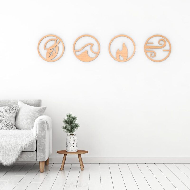 four elements wall art