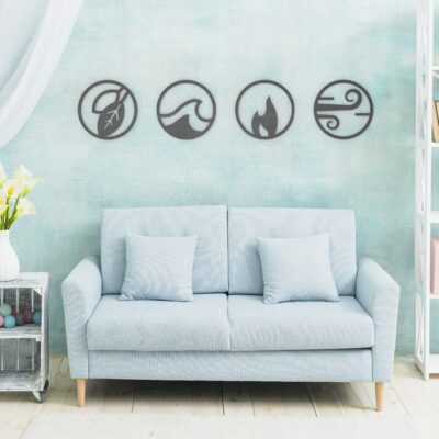 four elements wall art