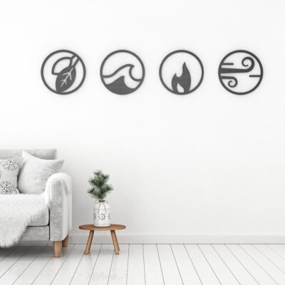 four elements wall art