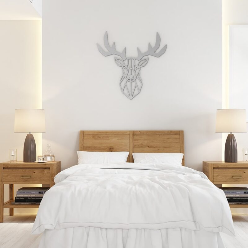 Deer Geometric Wood Wall Art