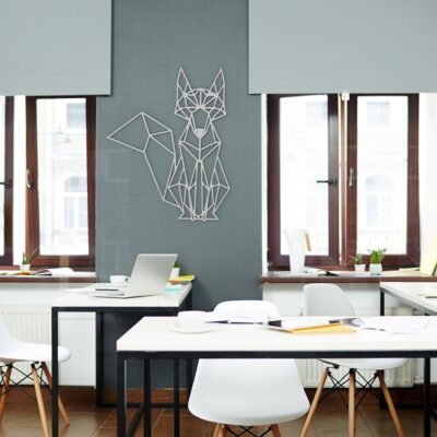 Fox Geometric Wood Wall Art