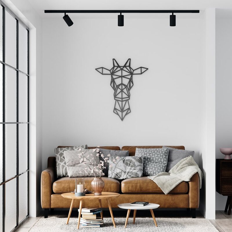 Giraffe Geometric Wood Wall Art