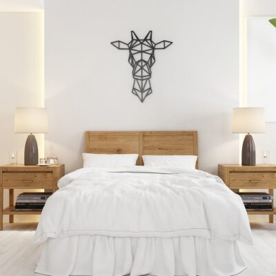 Giraffe Geometric Wood Wall Art