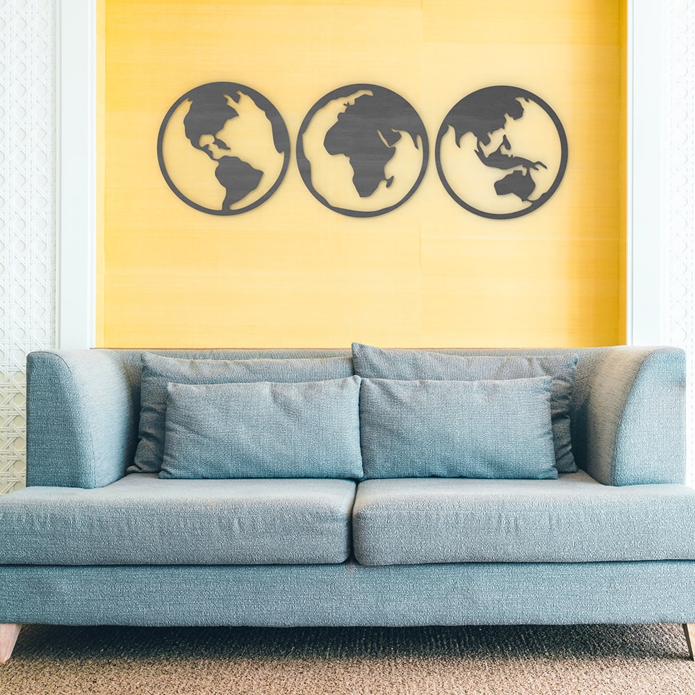 Globes Wood Wall Art