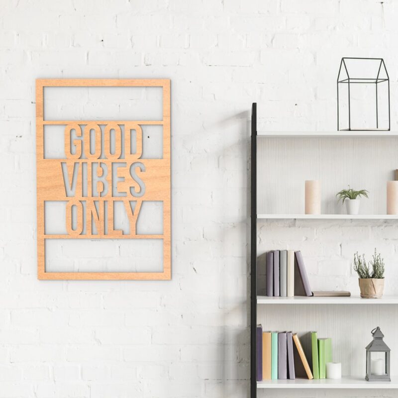 Good Vibes Only Wood Wall Art