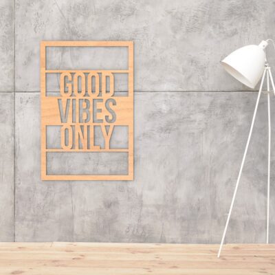 Good Vibes Only Wood Wall Art
