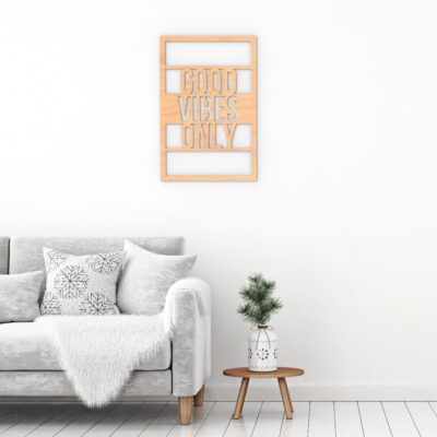 Good Vibes Only Wood Wall Art