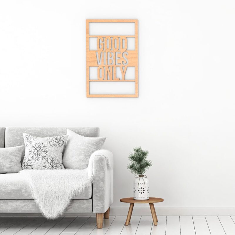 Good Vibes Only Wood Wall Art