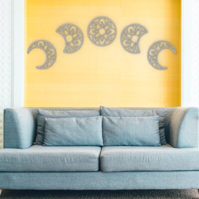 Moon Phases Wood Wall Art