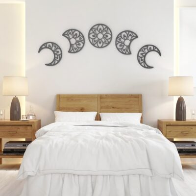 Moon Phases Wood Wall Art - Image 4