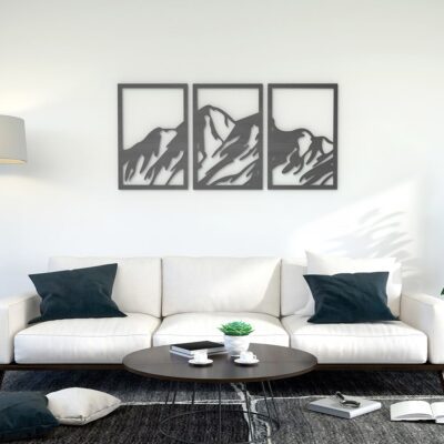Mountains Wood Wall Art