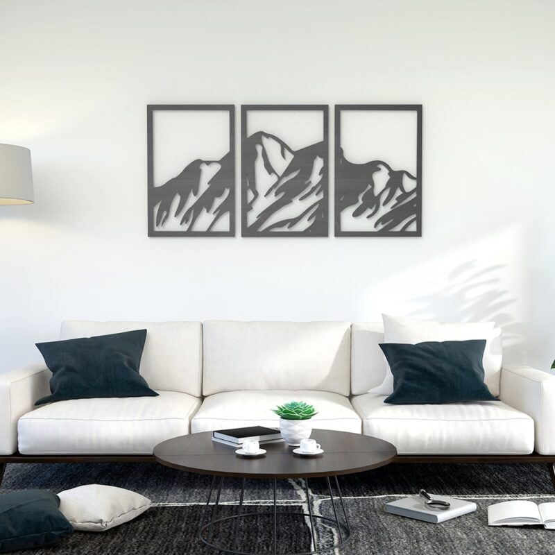 Mountains Wood Wall Art