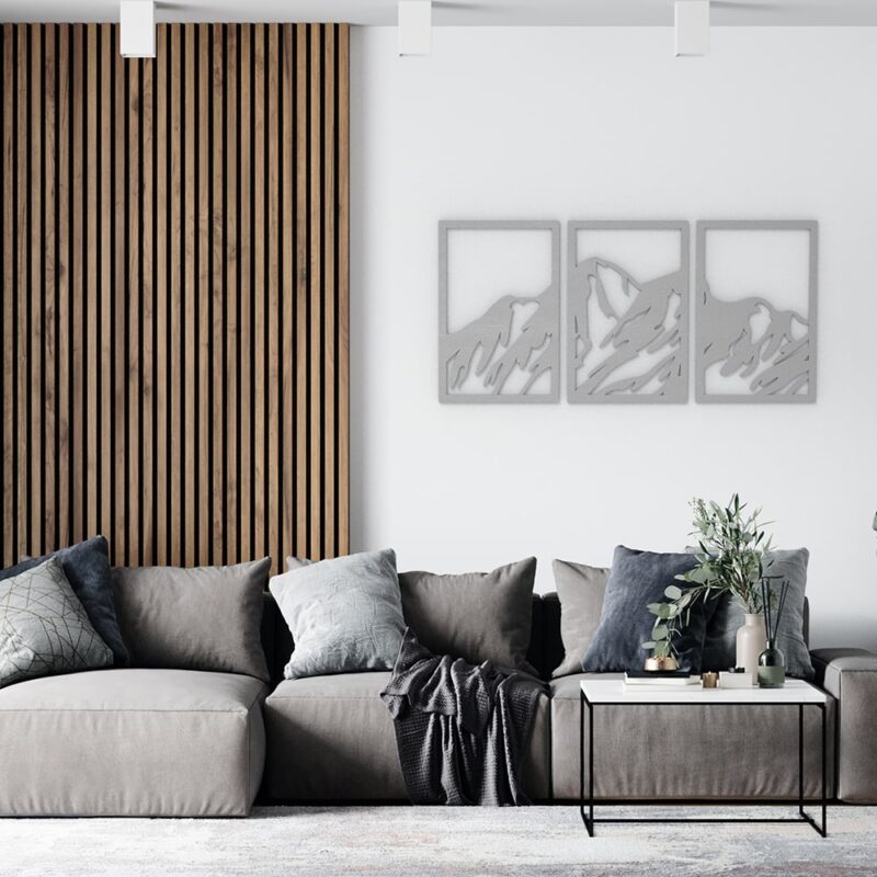 Mountains Wood Wall Art