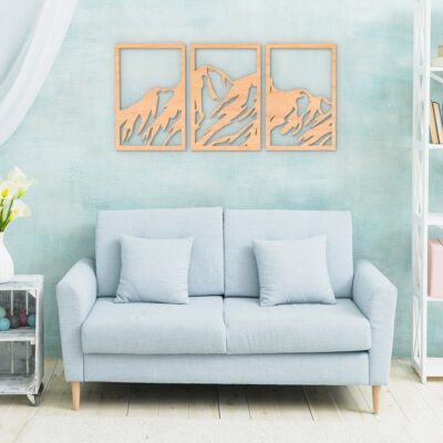 Mountains Wood Wall Art