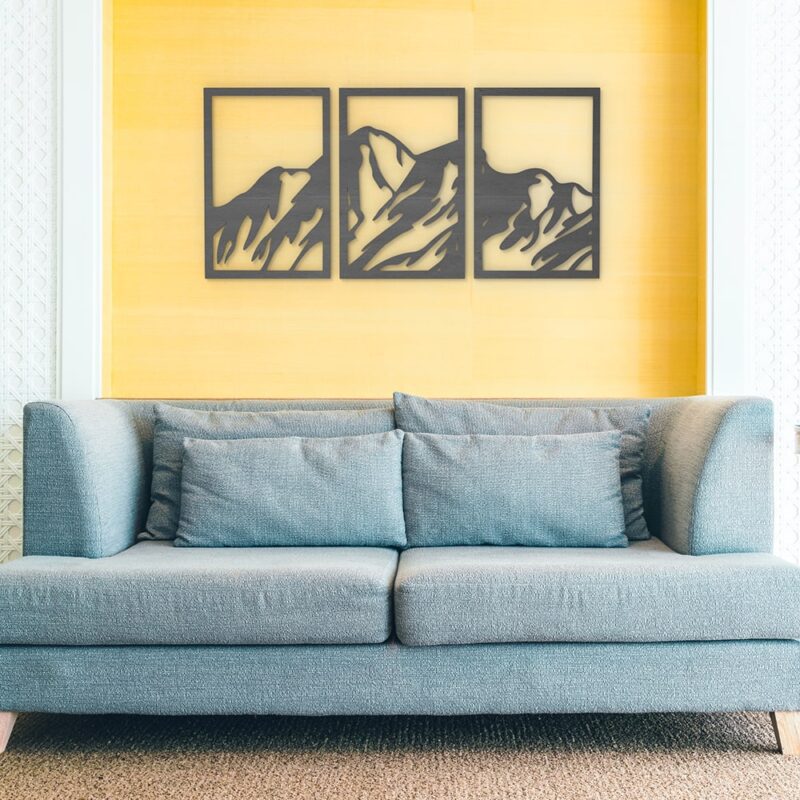 Mountains Wood Wall Art