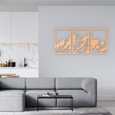 Mountains Wood Wall Art