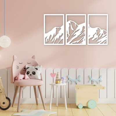 Mountains Wood Wall Art