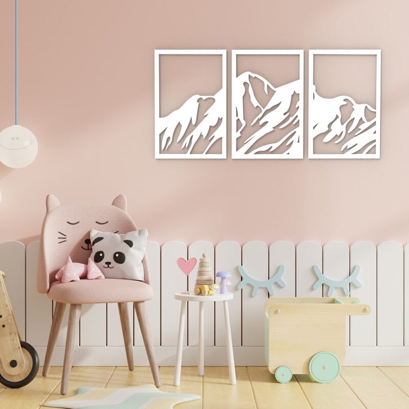 Mountains Wood Wall Art