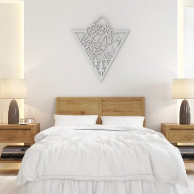 Geometric Mountain Wood Wall Art