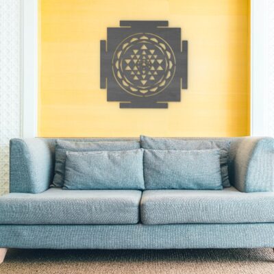 Sri Yantra Wood Wall Art