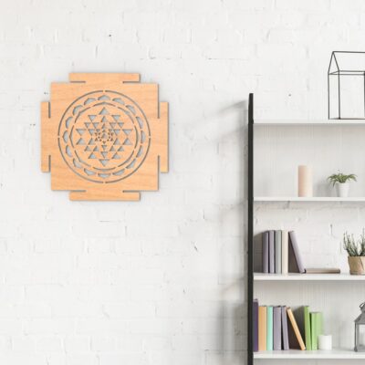 Sri Yantra Wood Wall Art