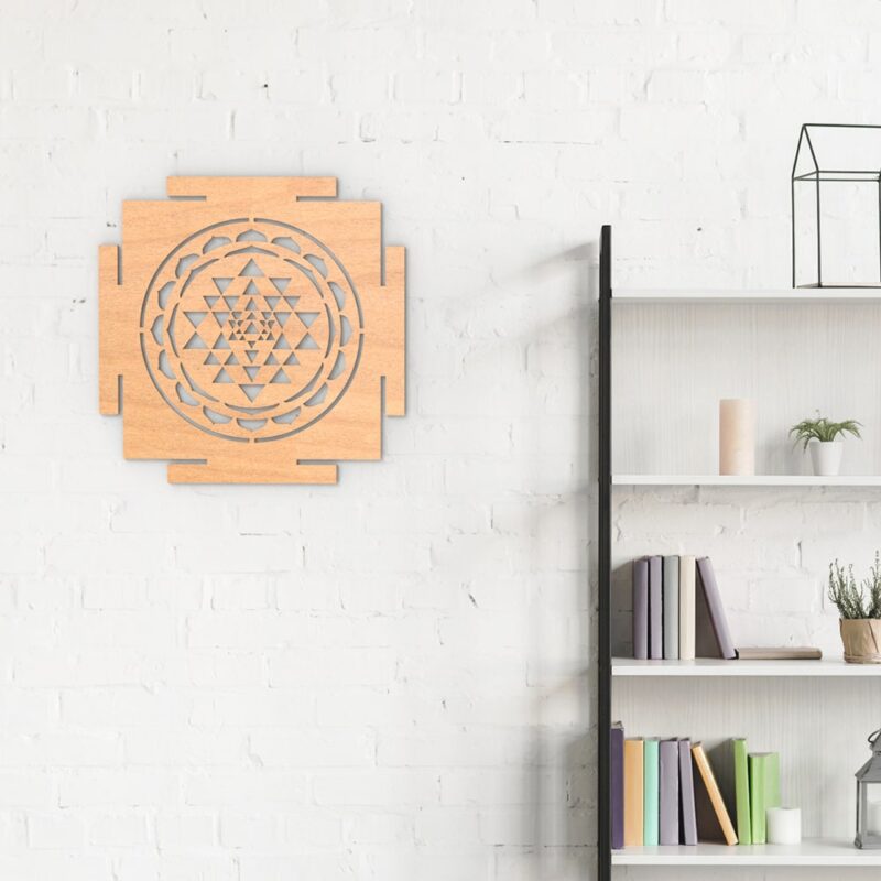 Sri Yantra Wood Wall Art