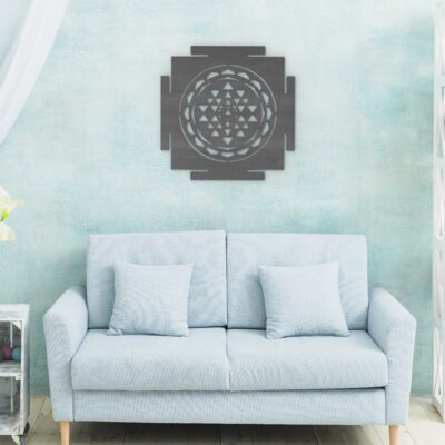 Sri Yantra Wood Wall Art