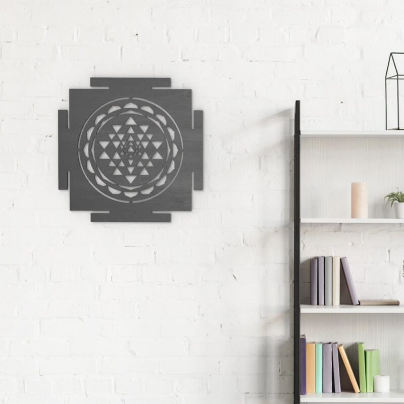 Sri Yantra Wood Wall Art