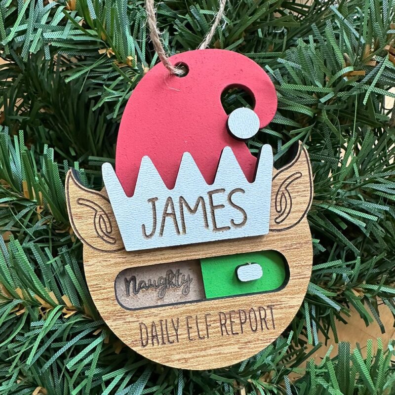 elf report ornament