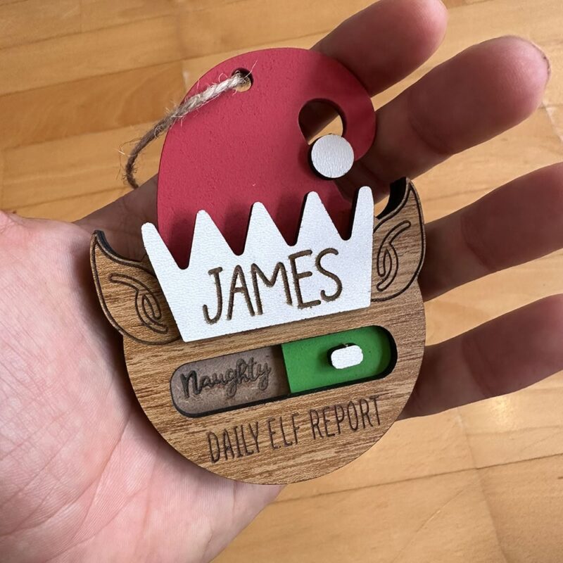 elf report ornament